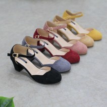 여성사이드오픈 물결메리제인슈즈 58584