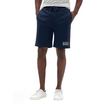 GAP 남성용 로고 플리스 반바지 헤더 그레이.