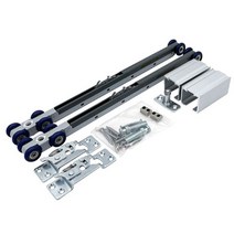 EM201댐퍼 로라세트(양쪽댐퍼) 80kg이하용(부속개별구매가능) _미닫이문부속 슬라이딩문부속 하부가이드 슬라이딩레일 행거레일 슬라이딩도어레일 댐핑레일 천정설치 벽면설치 포켓도어, 댐퍼로라 1EA, 1개