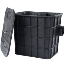 우수맨홀 플라스틱 하수 분리조 오수받이 정화조 커버, 소형 33cmx33cmx38cm