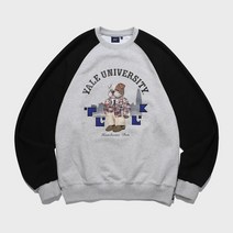 예일 YALE x TUUK LOUNGEWEAR CREWNECK BLACK OATMEAL