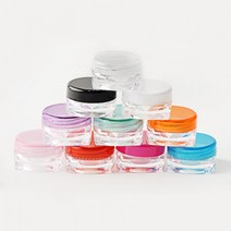 BUyuS용기 공병 DD-10220 5g 투명 유리 화장품 소분 크림굿딜 브이숍, 블랙