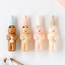 도낫도낫 베어 트래블 공병 세트 보틀 디스펜서 펌프 스프레이 곰 SD, 크림