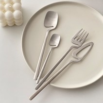 커트러리 독특한 양식기 선물용품 추천 스테인리스 컵거치형 링 고리, 디저트 스푼