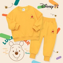 골든래빗 아동용 봄가을 디즈니 꼬미푸우 상하 바지세트
