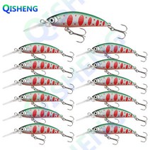 [QISHENG] 쏘가리 미노우 농어 미노우 꺽지 볼락 배스 13개입/세트 하드베이트 싱킹 루어, YHD-6#, 롱립 미노우(5g)