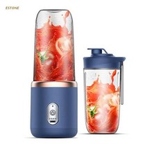 여행 블렌더 컵 개인 미니 과일 Juicer 믹서 스무디 주스에 대한 휴대용 전기 밀크 쉐이크 M25 22, [01] Blue, 01 Blue