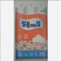 잘풀리는집 따뜻한 감동 롤화장지 대용량 고급 3겹, 10팩, 30롤