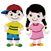 좋은친구들 아이들 펠트 소품 바름이 아름이 완제품 게시판 교실 꾸미기 환경구성, 여아