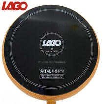 1구 원형 라고인덕션 핫플레이트 휴대용전기레인지 우드인덕션 간편요리