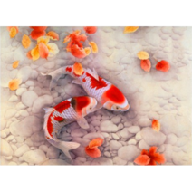 돈들어오는 우드 직소퍼즐 비단잉어 자손번창 재물증가 연꽃잉어도 가로형 풍수그림 집콕취미 개업선물 성인 스트레스 해소 동물 조각퍼즐 모음 15종, 비단잉어퍼즐선택07, 1000