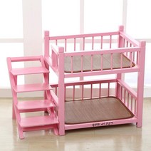 강아지 고양이 이층 침대 쿠션 반려동물 펫방석 하우스 쇼파 원목, 4