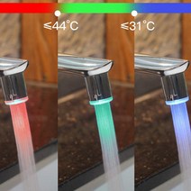 세면대 LED수전 토수구 온도변화 워터탭 수도꼭지 싱크대수전, LED수전필터