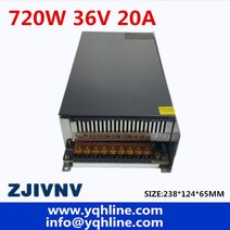 36V 20A 720W 가변 전원 공급 장치 스위칭 모터/산업/장비 S-720-36, 02 24V_01 110V
