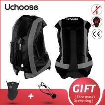 바이크 조끼 에어백 구명 반사 안전 motocross 경주 승마 에어백 시스템 ce 보호기 베스트, XL, 협력사, b-블랙