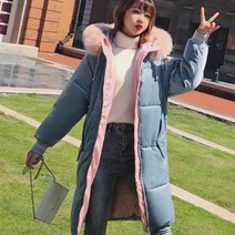 가바바 여성 겨울 롱패딩 보기만해도 보들보들 할거 같은 벨벳 깔끔하게 떨어지는 핏 손목 밴딩 모피 후드 데일리 패딩점퍼 G40523
