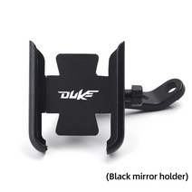ktm duke 125 200 390 690 790 오토바이 cnc 알루미늄 휴대 전화, 검은 거울 홀더