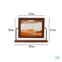 물멍 배 어른장난감 키덜트 아크릴 스노우볼 모래시계 워터볼 자동차장식, S-Orange Sand