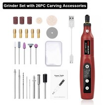 수리 도구 드라이버 공구 세트 Newacalox usb 충전 가변 속도 미니 그라인더 기계 회전 키트 그라인더 126pcs 조각 액세서리 키트, 협력사, 24pc r 그라인더 세트