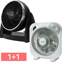 레이코 박스팬 선풍기 + 대우 서큘레이터 (DWF-FC400T) 1+1 선풍기, 화이트+블랙, DWF-UB410R+DWF-FC400T