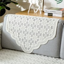 여름쇼파커버 패드 레이스 등받이 깔개 덮개 미끄럼방지, 직사각형 90x200cm, B