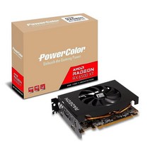 PowerColor AMD 라데온 RX 6400 그래픽 카트 4GB GDDR6 메모리 포함, 6500XT ITX
