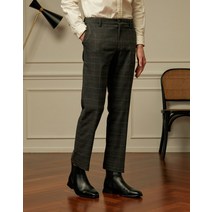 차콜그레이 체크패턴 슬랙스 HZPA2D482CG