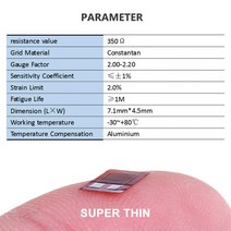히든센서 BF350-3AA BF350 정밀 저항 스트레인 게이지 압력 센서 로드 셀 Arduino 용 50 개, 한개옵션0