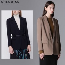 [쉬즈미스] 미니멀 베이직 싱글 원버튼 자켓