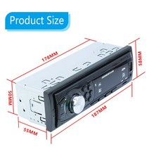 카오디오 자동 스테레오 멀티미디어 오디오 MP3 플레이어 5208E 단일 1 DIN 라디오 블루투스 호환 AUXin TF, 05 E