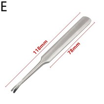 3pcs diy 핸드 스티칭 U V 모양의 Groover 스카이빙 에지 베벨러 도구 키트 가죽 공예 만들기 키트 예술 공예 봉제, E