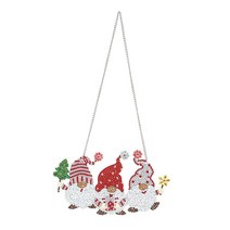펜던트 수제 선물 라인 석 diy 장식 매달려 아플리케 키트 휴일 창 및 문, 22x17cm., 수지 드릴, AA844.
