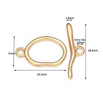 용접 용품 스테인레스 스틸 공예 토글 걸쇠 T 바 커넥터 트위스트 팔찌 목걸이 Diy 쥬얼리 제작 용 4 세트, 14 Style 15