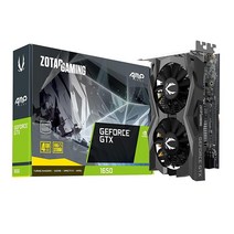 ZOTAC 게이밍 지포스 GTX 1650 AMP 코어 4GB GDDR6 128비트 게이밍 그래픽 카드 슈퍼 컴팩트 ZT-T16520J-10L