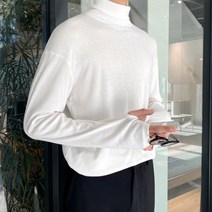 올멋 스캇 핸드워머 목폴라 긴팔티셔츠