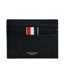 톰브라운 [명품]SS22 블랙 페블 그레인 4 바 카드 지갑 MAW302A 00198 001 98