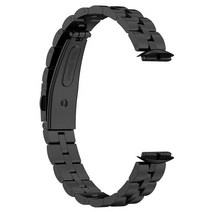여성 스테인레스 스틸 시계 스트랩 Fitbit Luxe 팔찌 액세서리 스포츠 밴드 금속, [01] Fitbit Luxe, [04] black