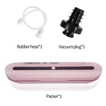 진공 식품 압축기 포장기 상업 및 가정용 비닐봉지 10 장, Pink2pcs+EU220V