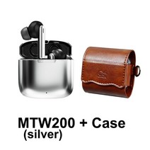 Shanling-MTW200 TWS 블루투스 5.2 이어폰 무선 헤드폰 스포츠 방수 이어버드 헤드셋 마이크 포함, MTW200silver andCase