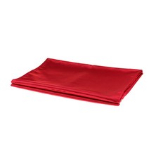 THE VEDO SHOP 단단한 순수한 현대 부드러운 침대 러너 스카프 침구 보호자 장식, 설명, 50x240cm 레드