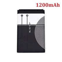 견고한 대용량 골드 BL-5C 3.7V 0.8Ah/1.02Ah/1.2Ah 배터리 노키아 2610 1100 6230 N70 N71 N72 N91, 05 파란