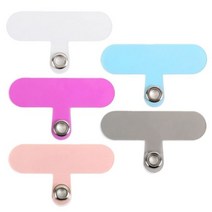 새로운 귀여운 캔디 컬러 투명 전화 스트랩 끈 탭 가스켓 휴대 범용 교체 테더 클립 스냅 로프 코드 카드, 05 5Pcs Mix Color C