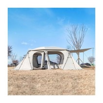 폴라리스 리빙쉘텐트 케투스 웜그레이 대형 캠핑 패밀리 6인용 감성 거실형 텐트