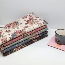 원단style 소폭 면20수나염 로멘틱가든 5color [A42-67], #1베이지