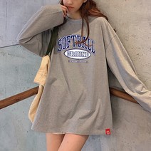 [봄신상/오버핏] 남여공용 FW 2023년 오버핏 프린팅 긴팔티셔츠 박스티 빅사이즈 루즈핏 긴팔티셔츠 LT-15