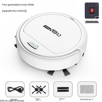 지능형 청소 로봇 가정용 자동 진공 청소기 및 통합 기계 조용한, 02 White four motors