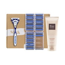 쉬크 하이드로5 베이스 날14입+기1개포함 + 라이스테라피 폼클렌징 150g, 단품, 단품