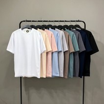 맨스토리 남자 기본 링클프리 아이스 쿨 라운드 무지 반팔티셔츠