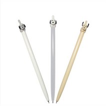 저점도심 가벼운 볼펜 니들펜 0.7mm 필기 속기 사무실 오피스 귀여운 동물 댕댕이, 그레이