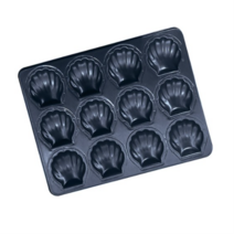 베이킹팩토리 가리비 양면코팅 베이킹몰드 12구, 10개